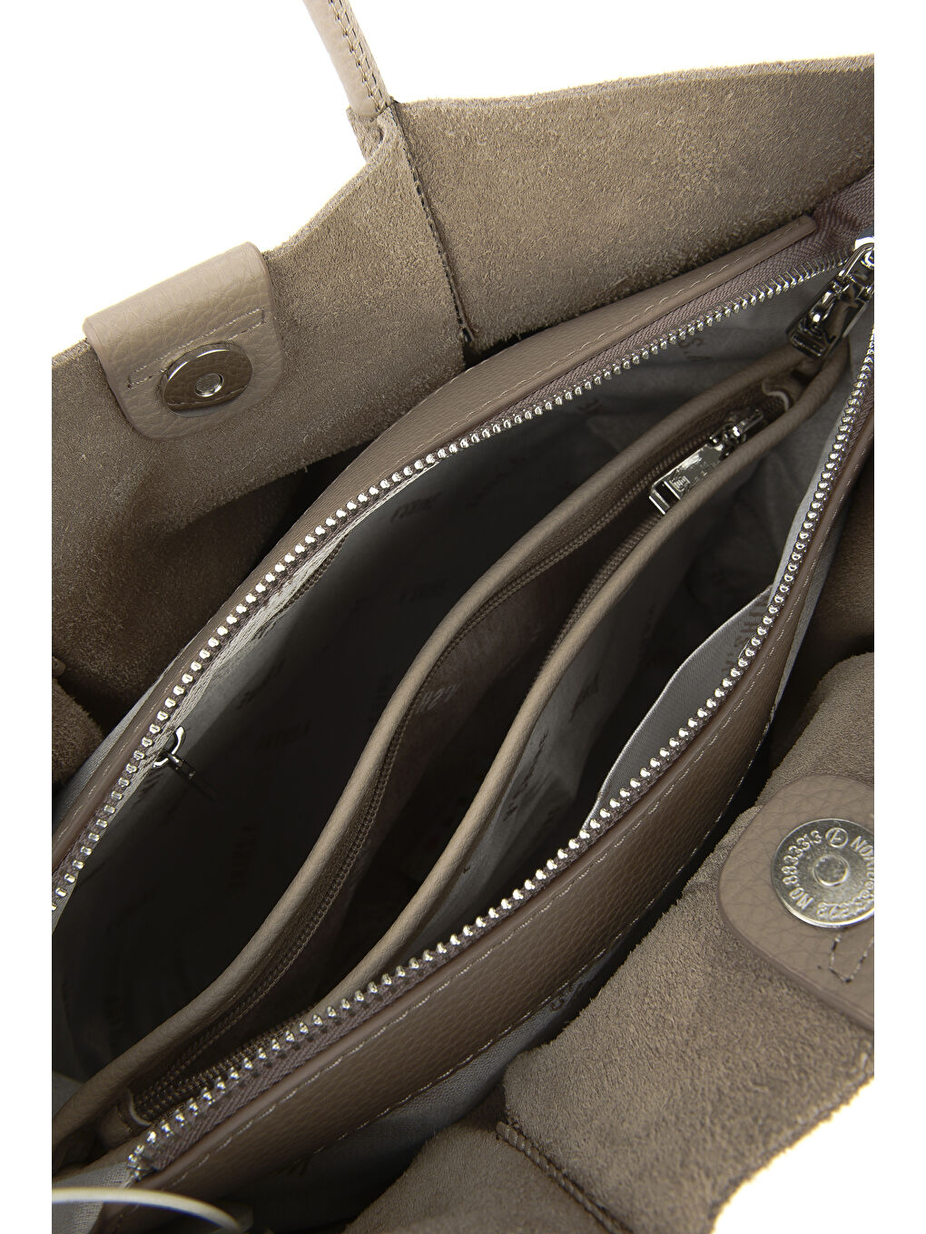 Bej Kadın Hakiki Deri Omuz ve El Çantası 153979Z5010 Vizon-3