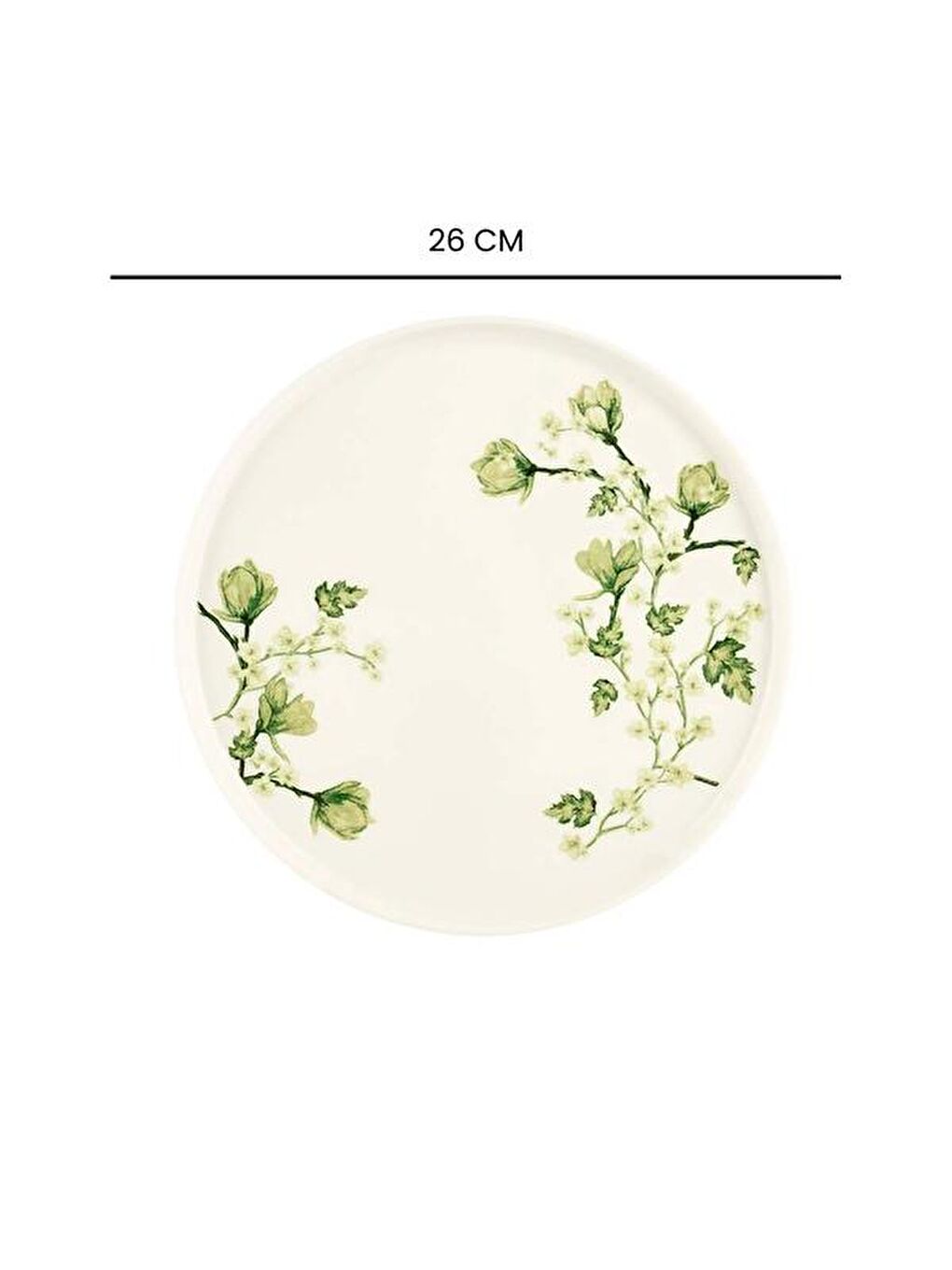 Karışık Fresia Toledo Porselen Servis Tabağı - Renkli - 26 cm-4