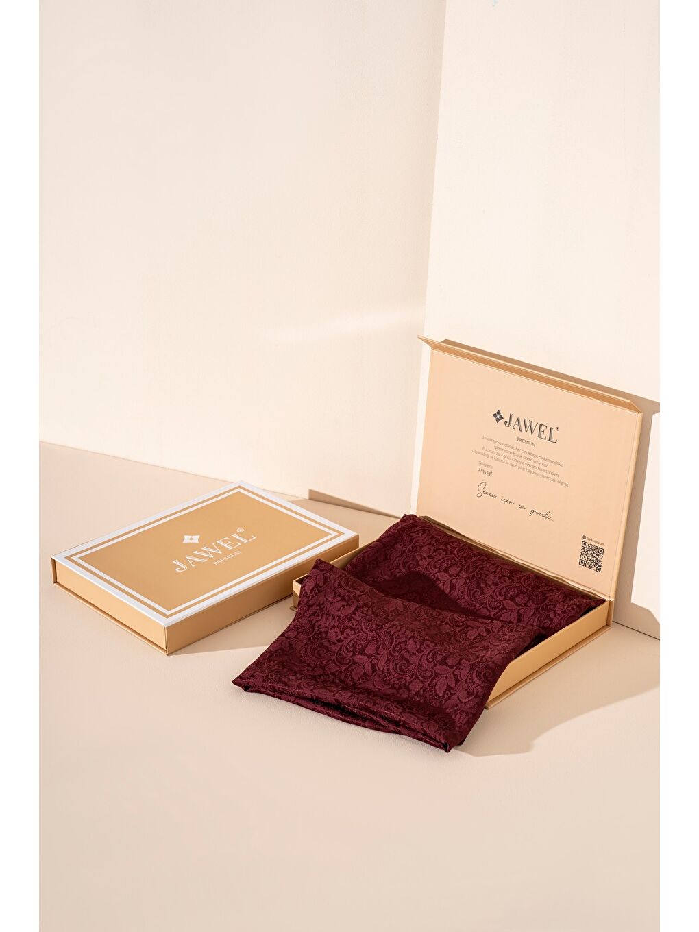 Bordo Kadın Rhiza Modal Floş Şal-2