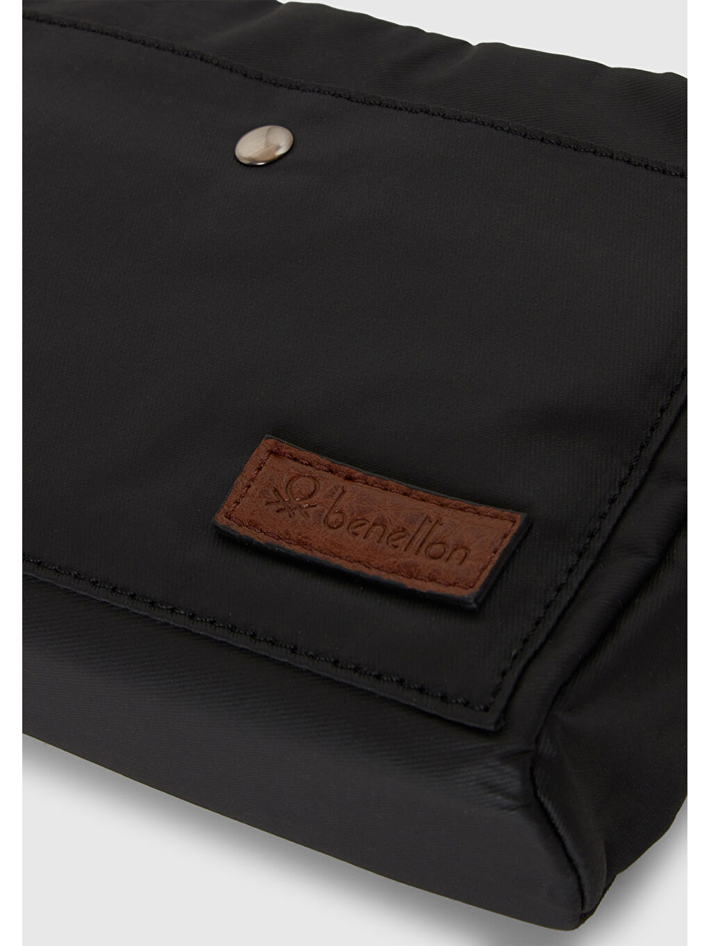 Erkek Siyah Pamuk Karışımlı Logo Detaylı Cüzdan-1