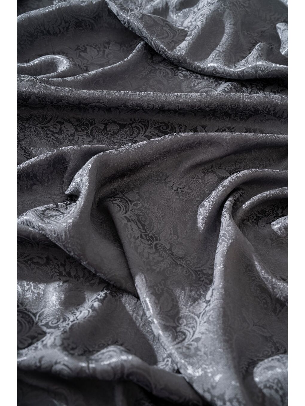 Gri Kadın Rhiza Modal Floş Şal-1