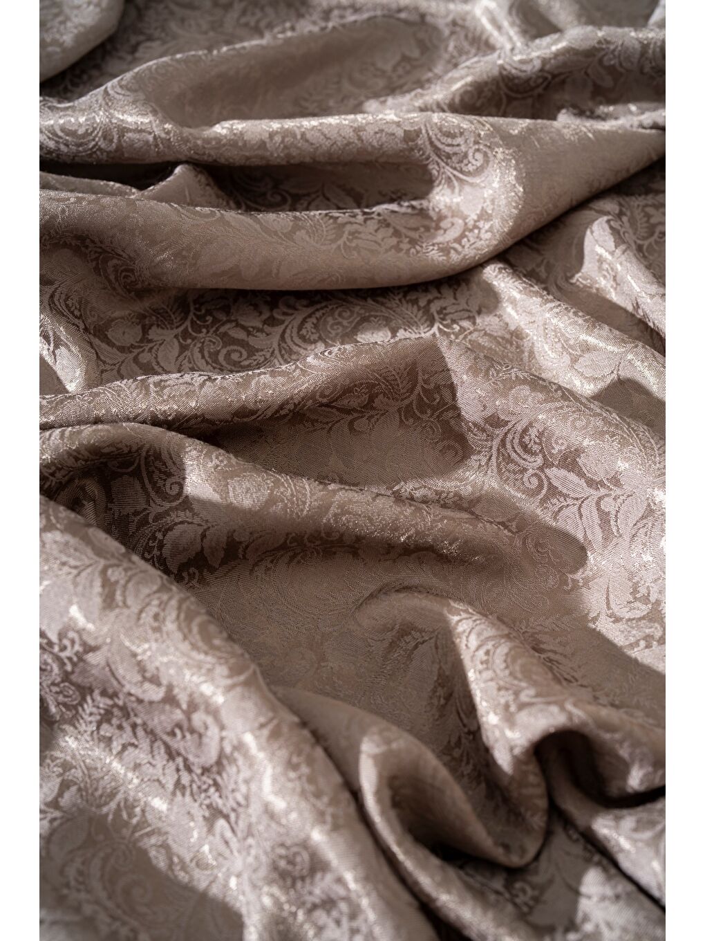 Kahverengi Kadın Rhiza Modal Floş Şal-1