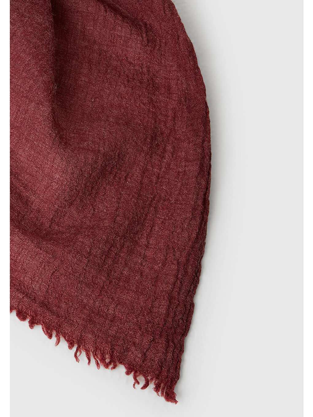 Erkek Mürdüm Akrilik ve Yün Karışımlı Şal Atkı-1