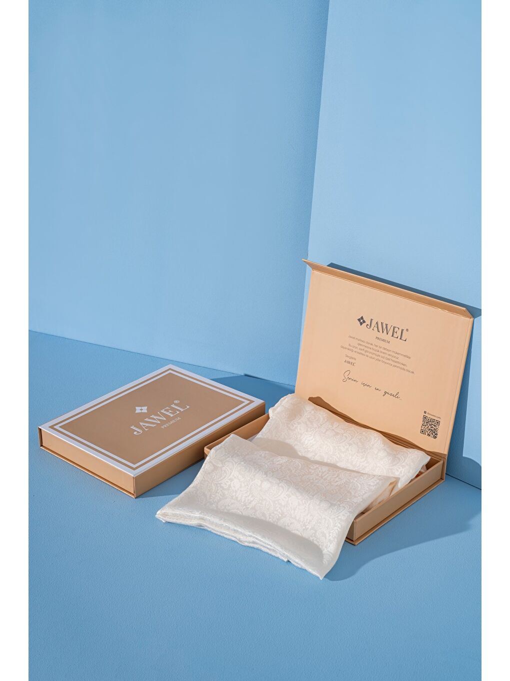 Ekru Kadın Rhiza Modal Floş Şal-2