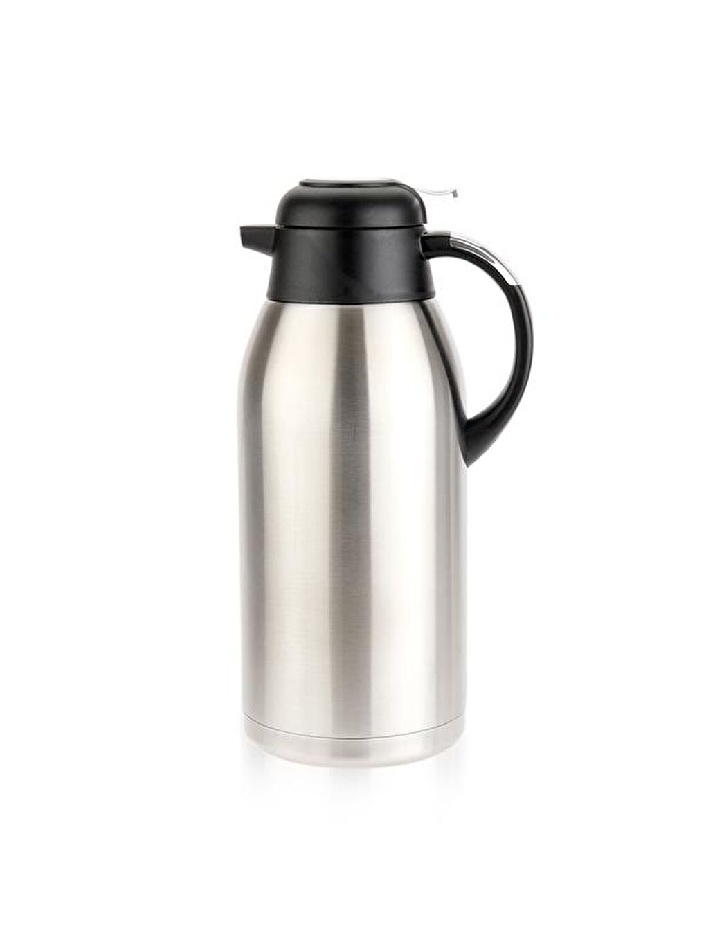 Gri Premium Çelik Çay Termosu - Inox / Siyah - 3 lt-1