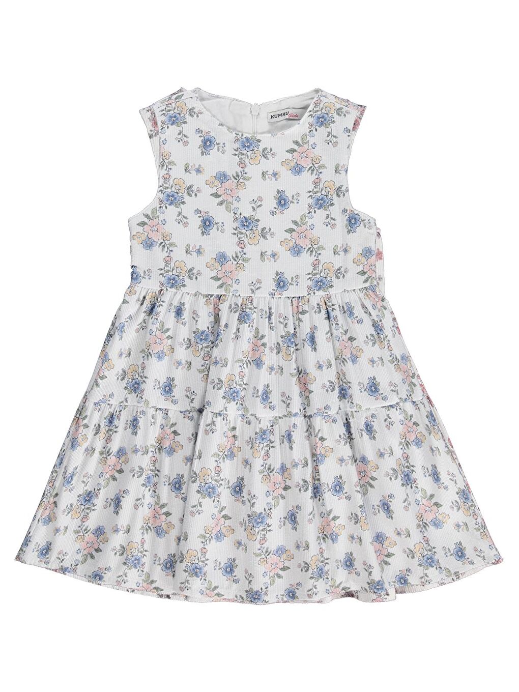 Pembe Civil Girls Ceketli Çiçekli 2 Li 2-5 Yaş Elbise - Pudra 5-6 Yaş-1