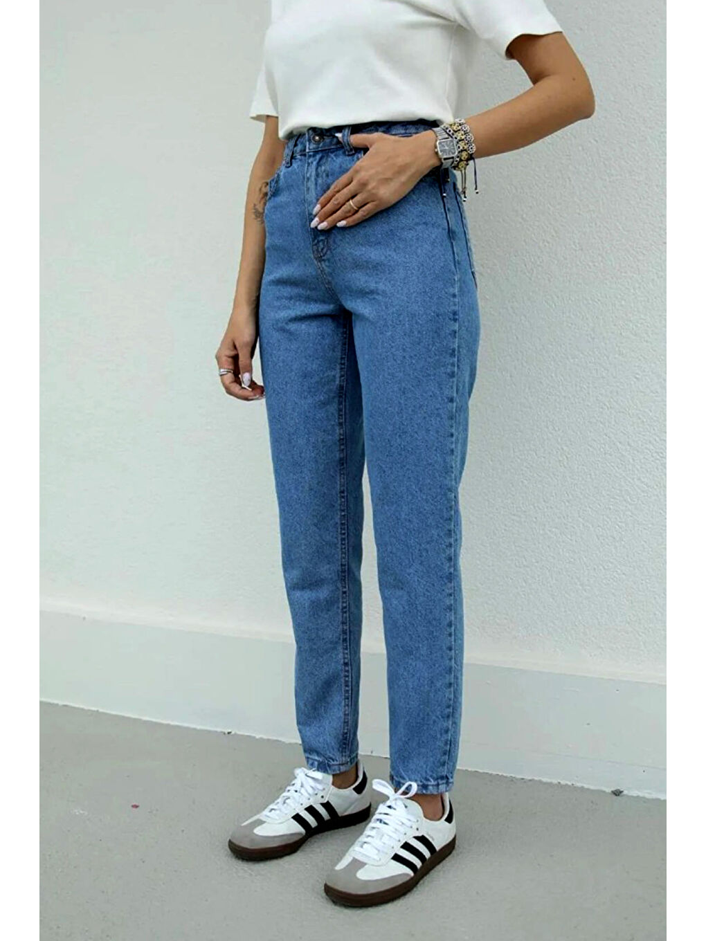 Mom Jean Pantolon Mavi   13360-1