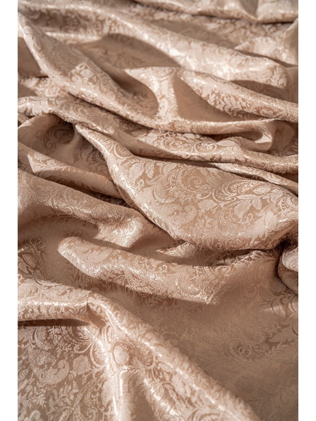 Kahverengi Kadın Rhiza Modal Floş Şal-1