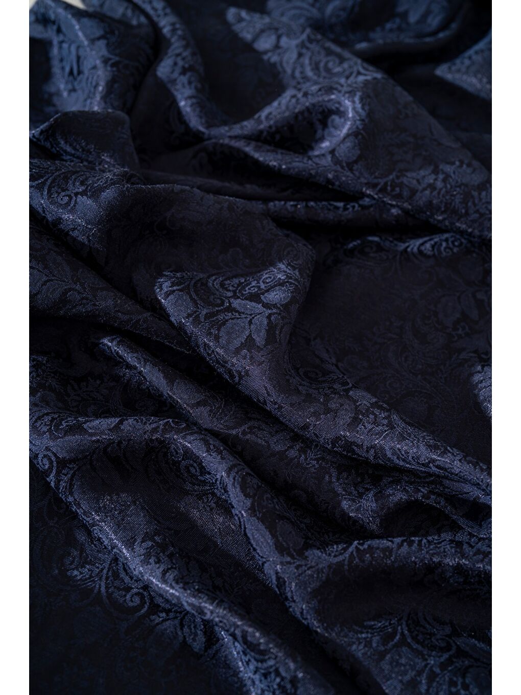 Lacivert Kadın Rhiza Modal Floş Şal-1