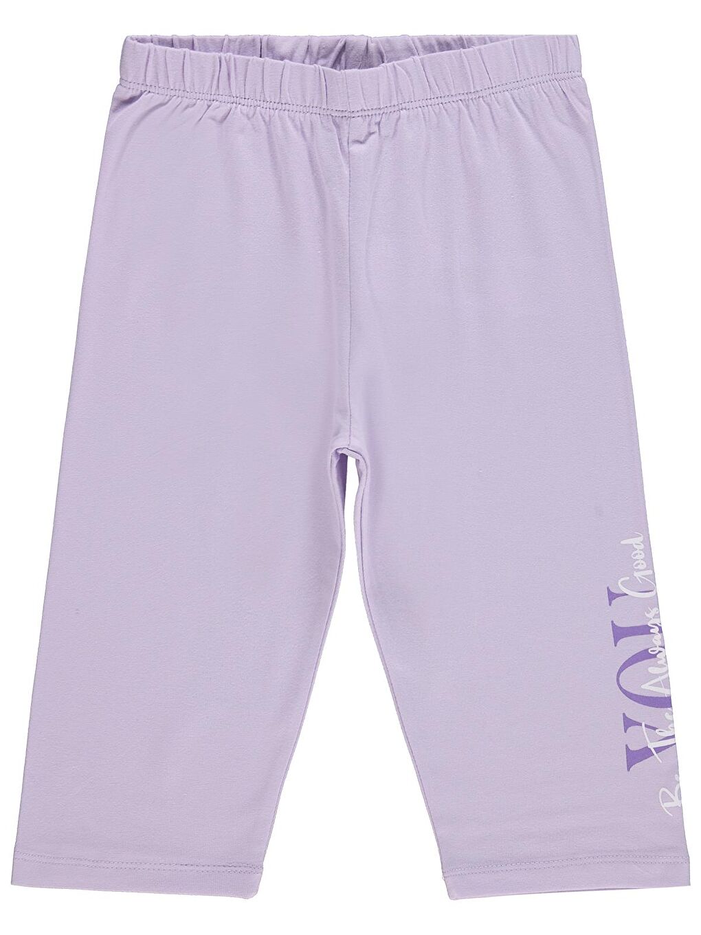 Girls You Baskılı 6-9 Yaş Tayt - Lila 7-8 Yaş