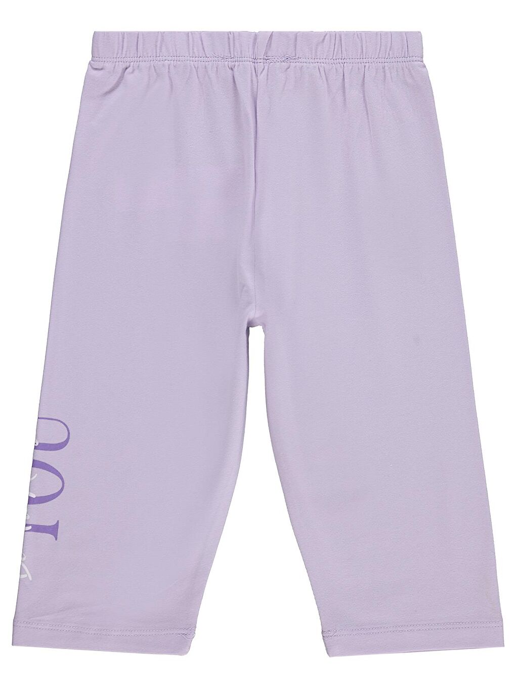 Girls You Baskılı 6-9 Yaş Tayt - Lila 7-8 Yaş-1