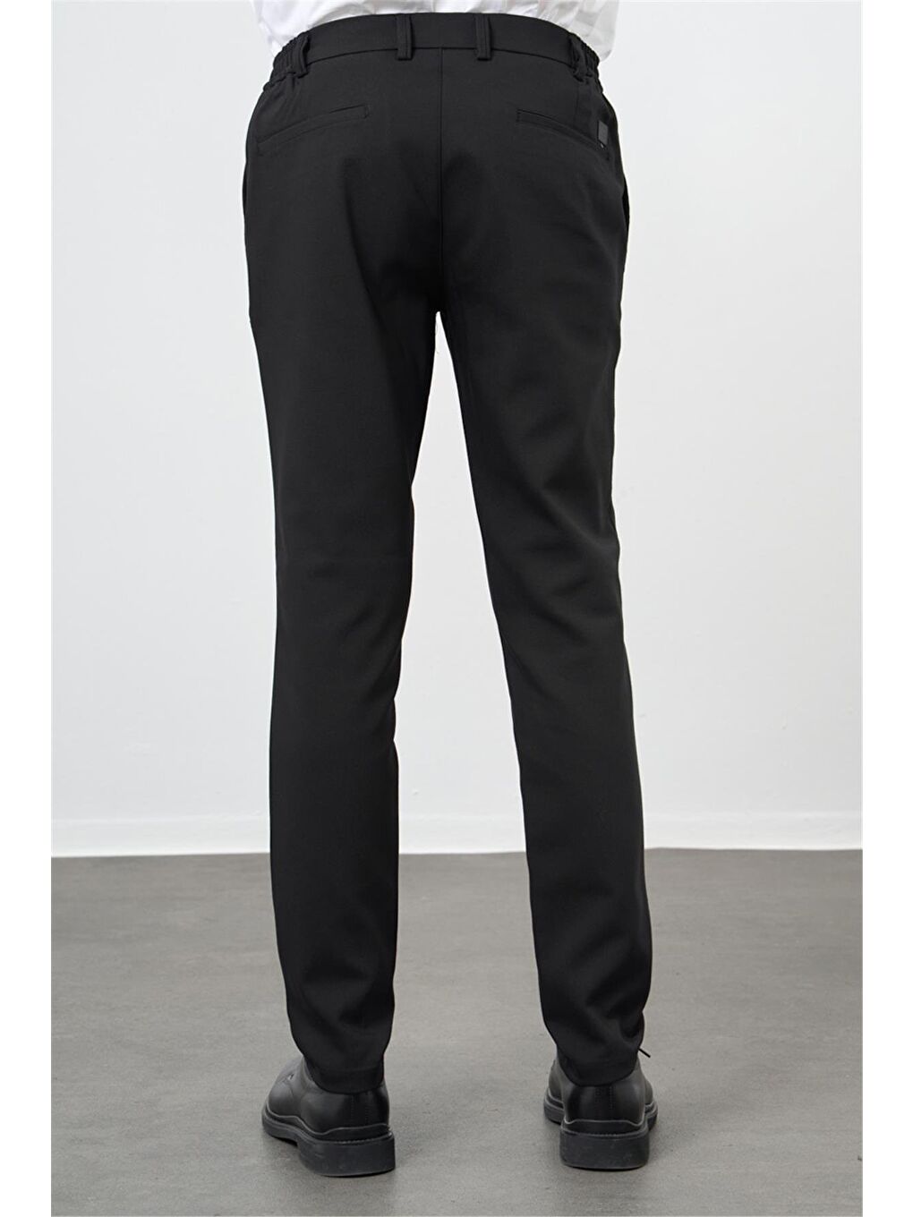 Siyah Pamuklu Lastikli Yandan Cepli Casual Slim Fit Jogger Pantolon 1003245101-4