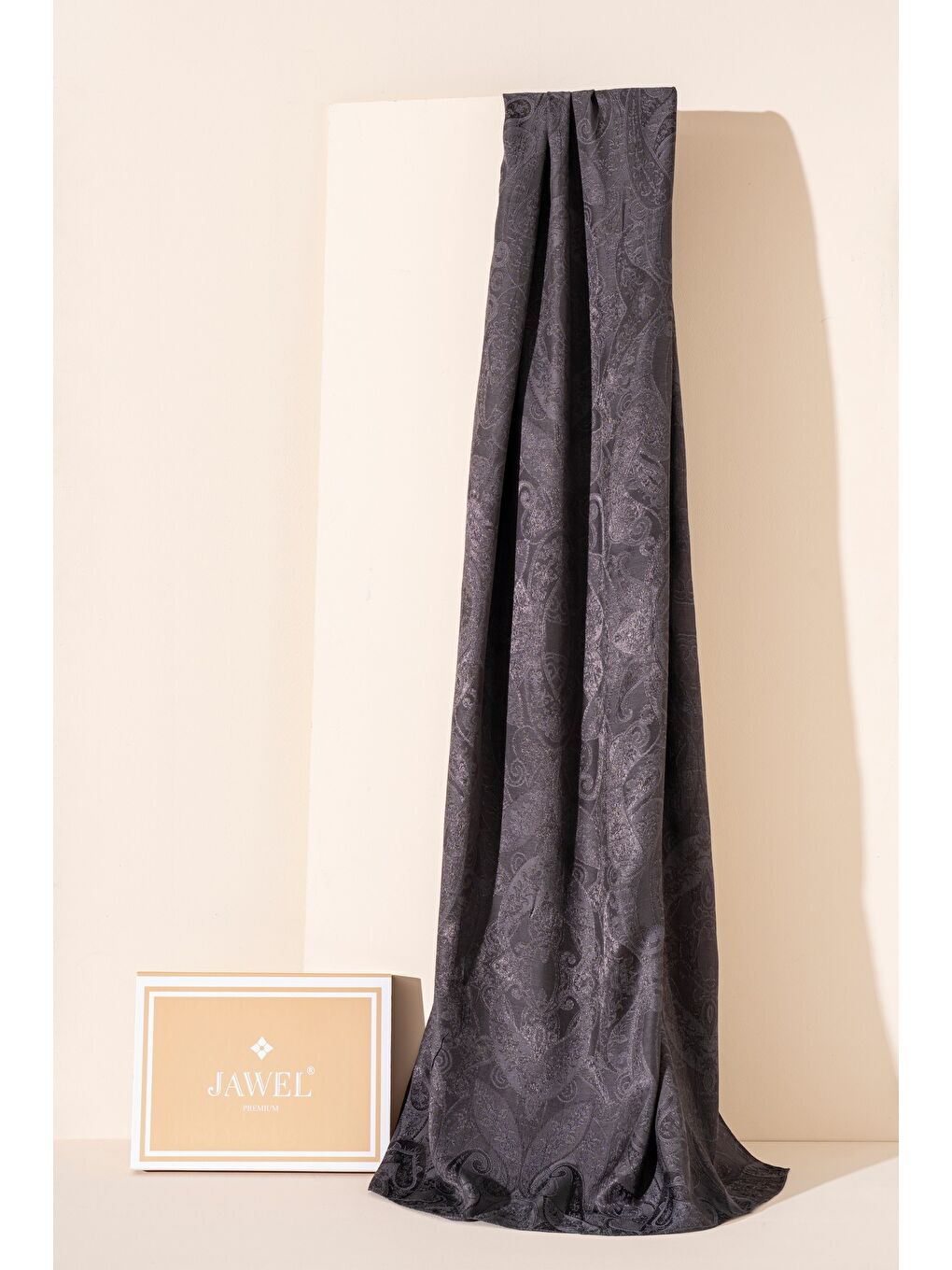 Antrasit Kadın Pirsus Modal Floş Şal