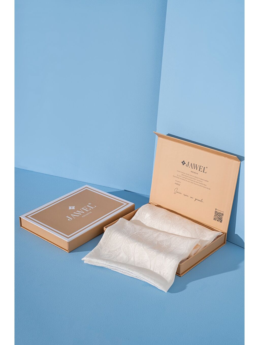 Ekru Kadın Pirsus Modal Floş Şal-2