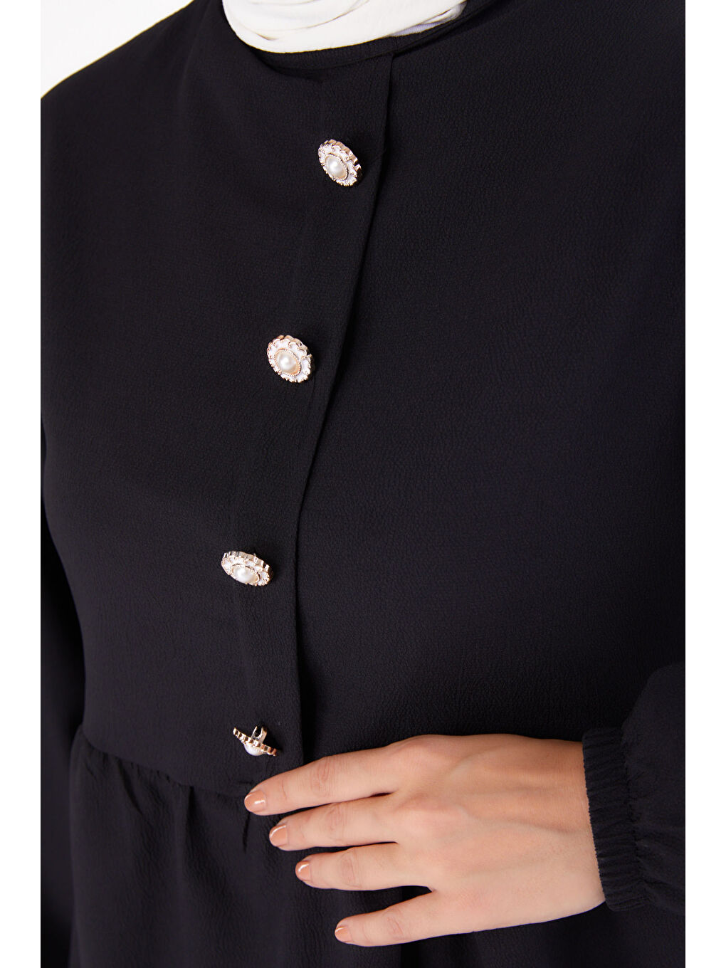 Taşlı Tunik Siyah - 13294-4