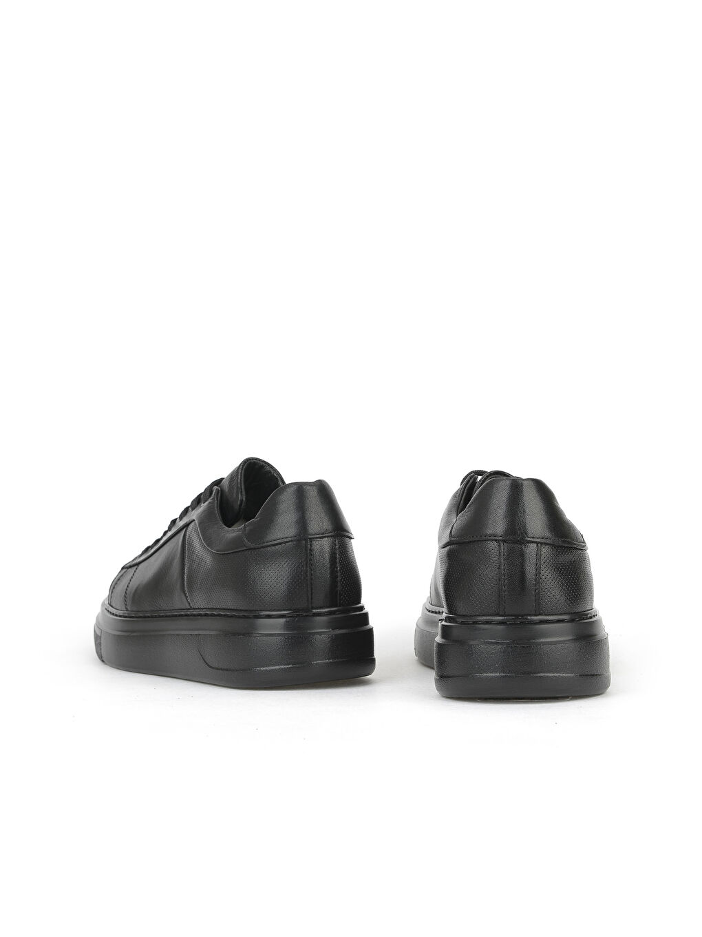 Erkek Hakiki Deri Sneaker 1531026ZH12 Siyah-2