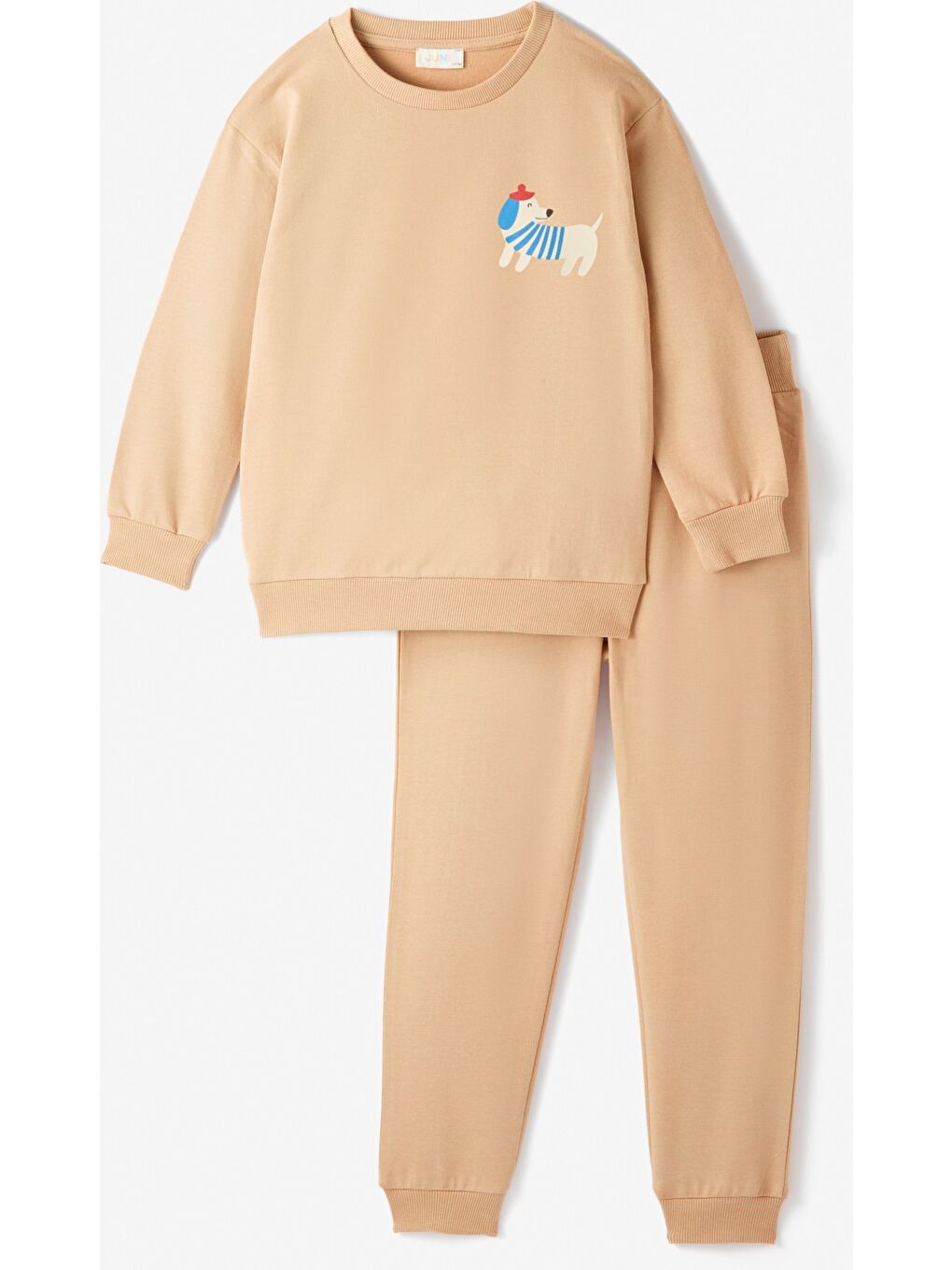 Kahverengi Erkek Çocuk Baskılı Eşofman Takımı