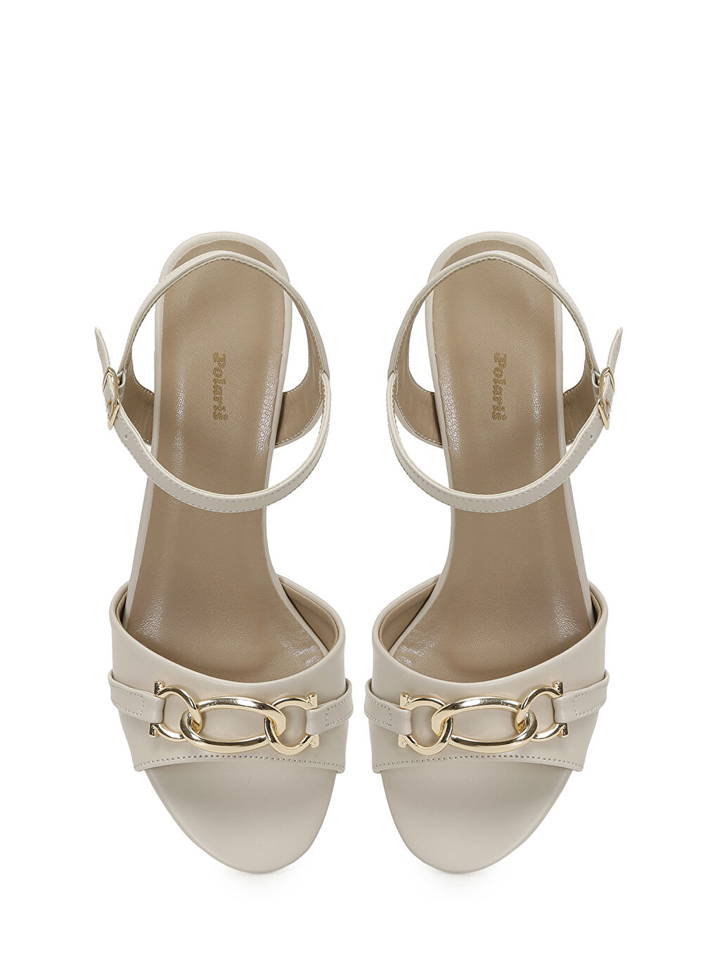 323099.Z 5FX Bej Kadın Topuklu Sandalet-3