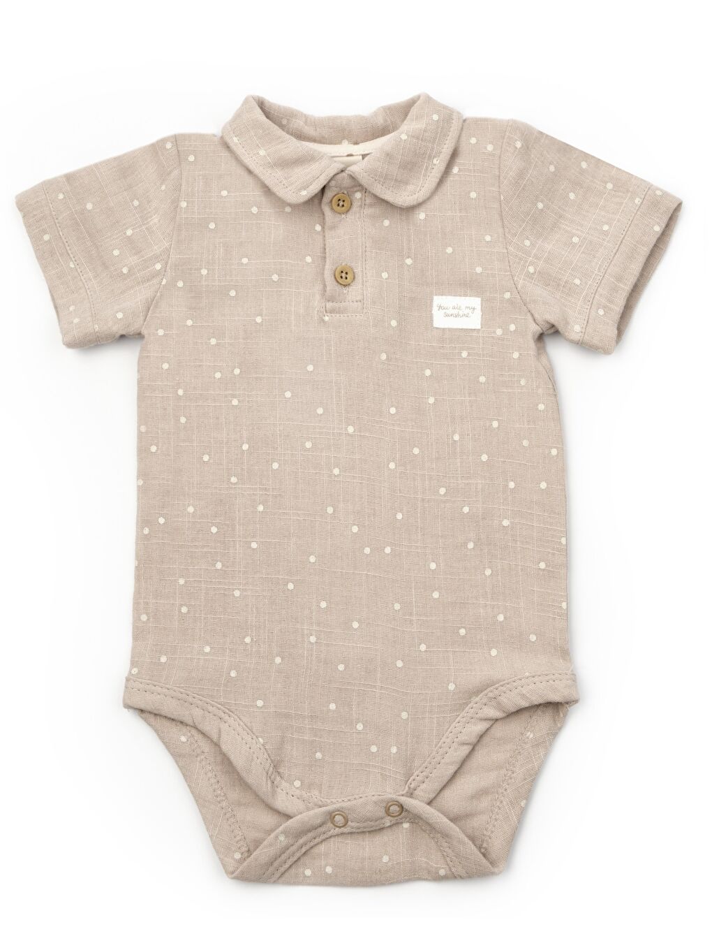 Ekru Bebek 2li Kısa Kollu Badi Müslin %100 Pamuk, Bebek ve Yenidoğan Serisi --2