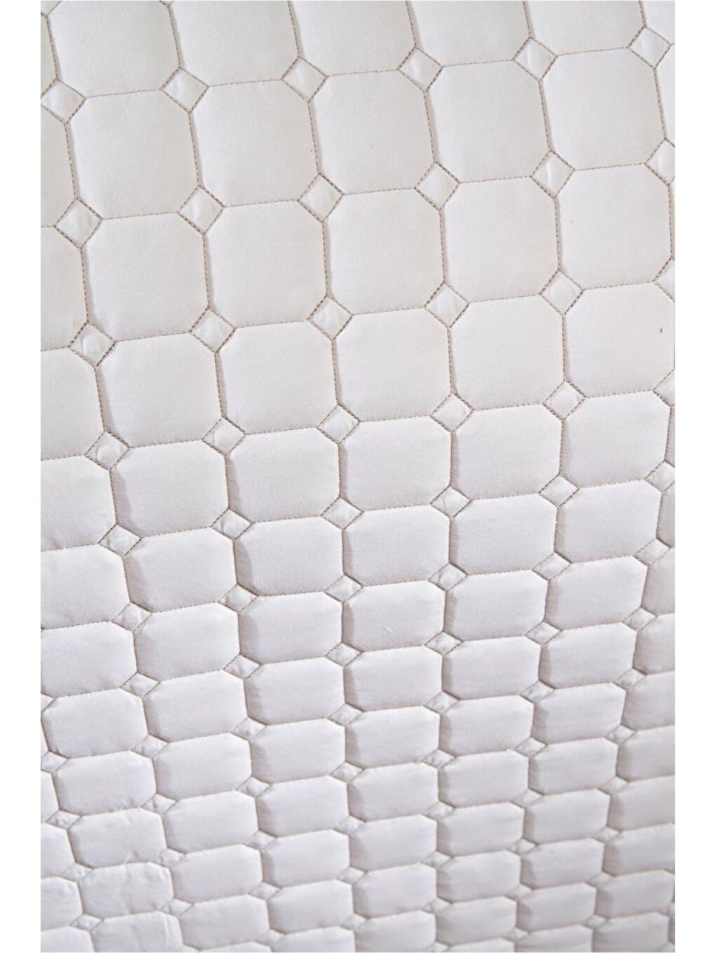 Ekru Estiva Çift Kişilik Yatak Örtüsü Krem-2