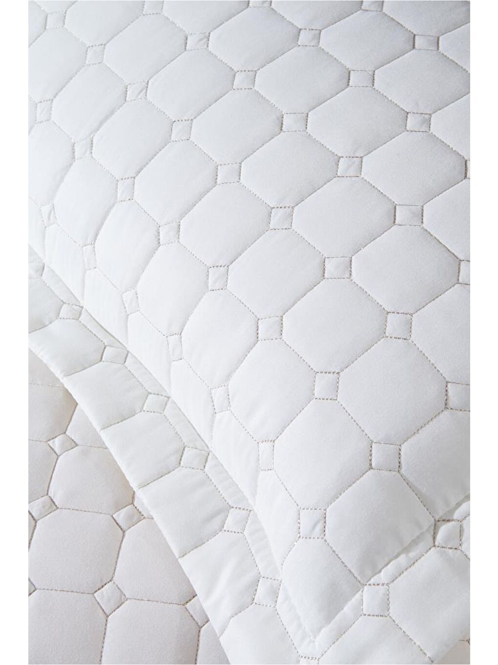 Ekru Estiva Çift Kişilik Yatak Örtüsü Krem-3