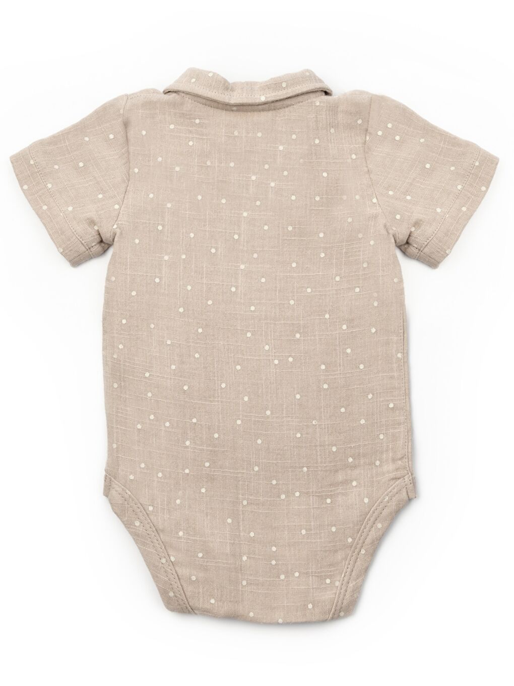 Ekru Bebek 2li Kısa Kollu Badi Müslin %100 Pamuk, Bebek ve Yenidoğan Serisi --3