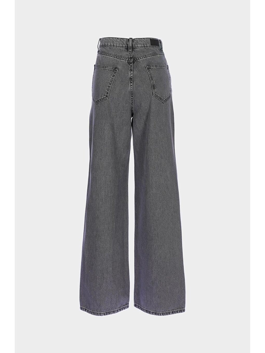 Weslie Antrasit Yüksek Bel Taş Detaylı Wideleg Jean Pantolon C 4530-225-1