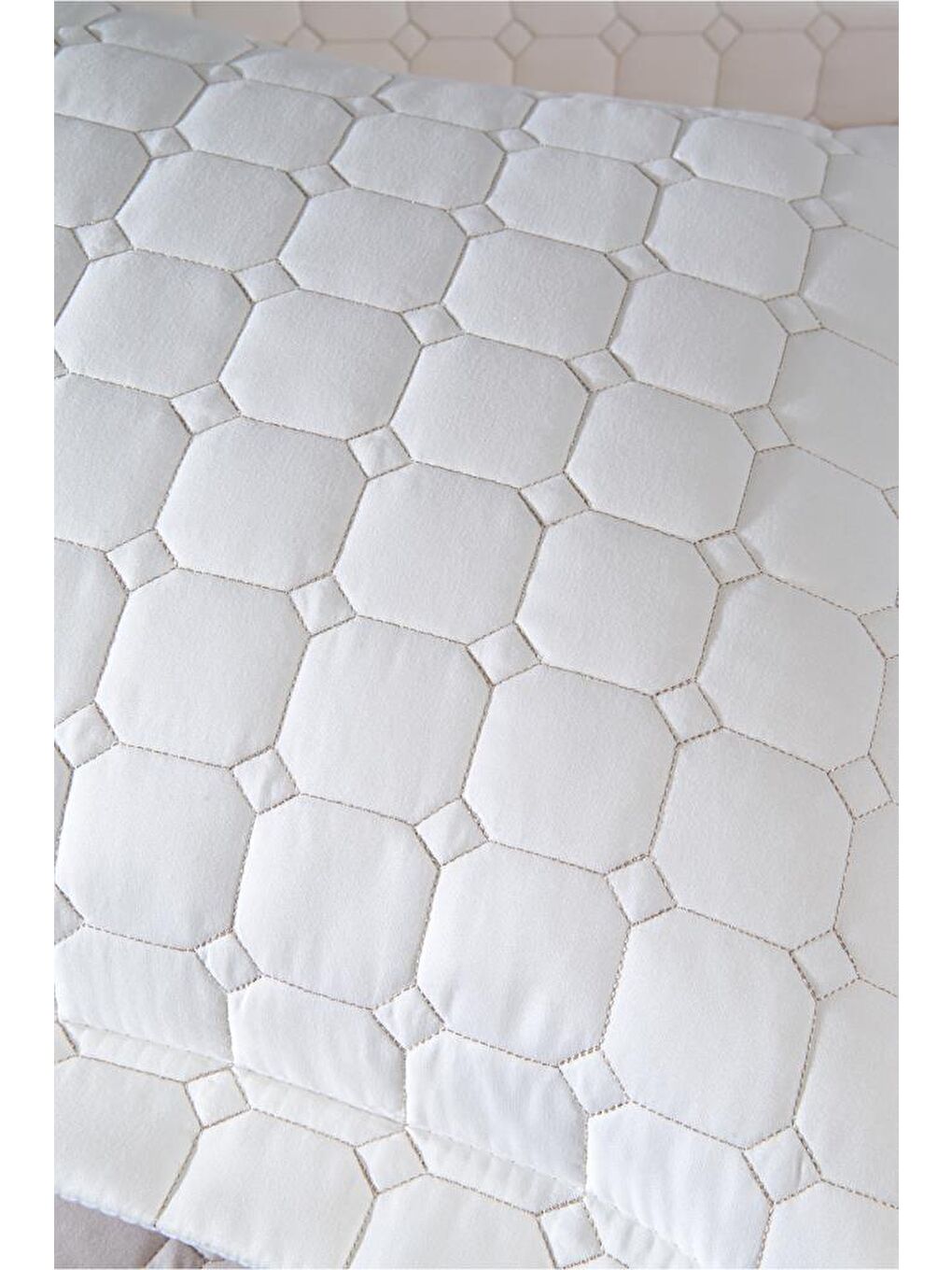 Ekru Estiva Çift Kişilik Yatak Örtüsü Krem-5