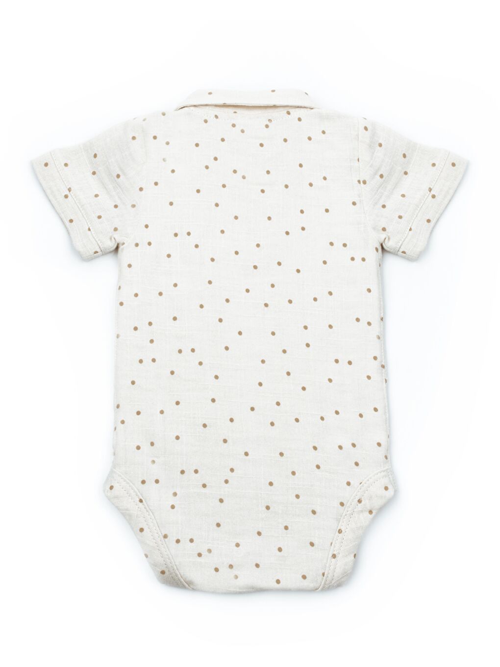 Ekru Bebek 2li Kısa Kollu Badi Müslin %100 Pamuk, Bebek ve Yenidoğan Serisi --5