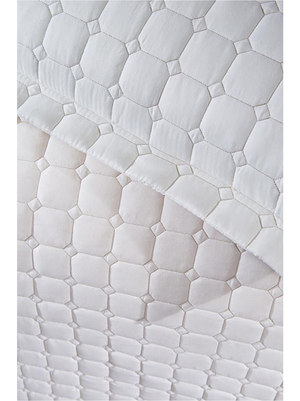 Ekru Estiva Çift Kişilik Yatak Örtüsü Krem-7