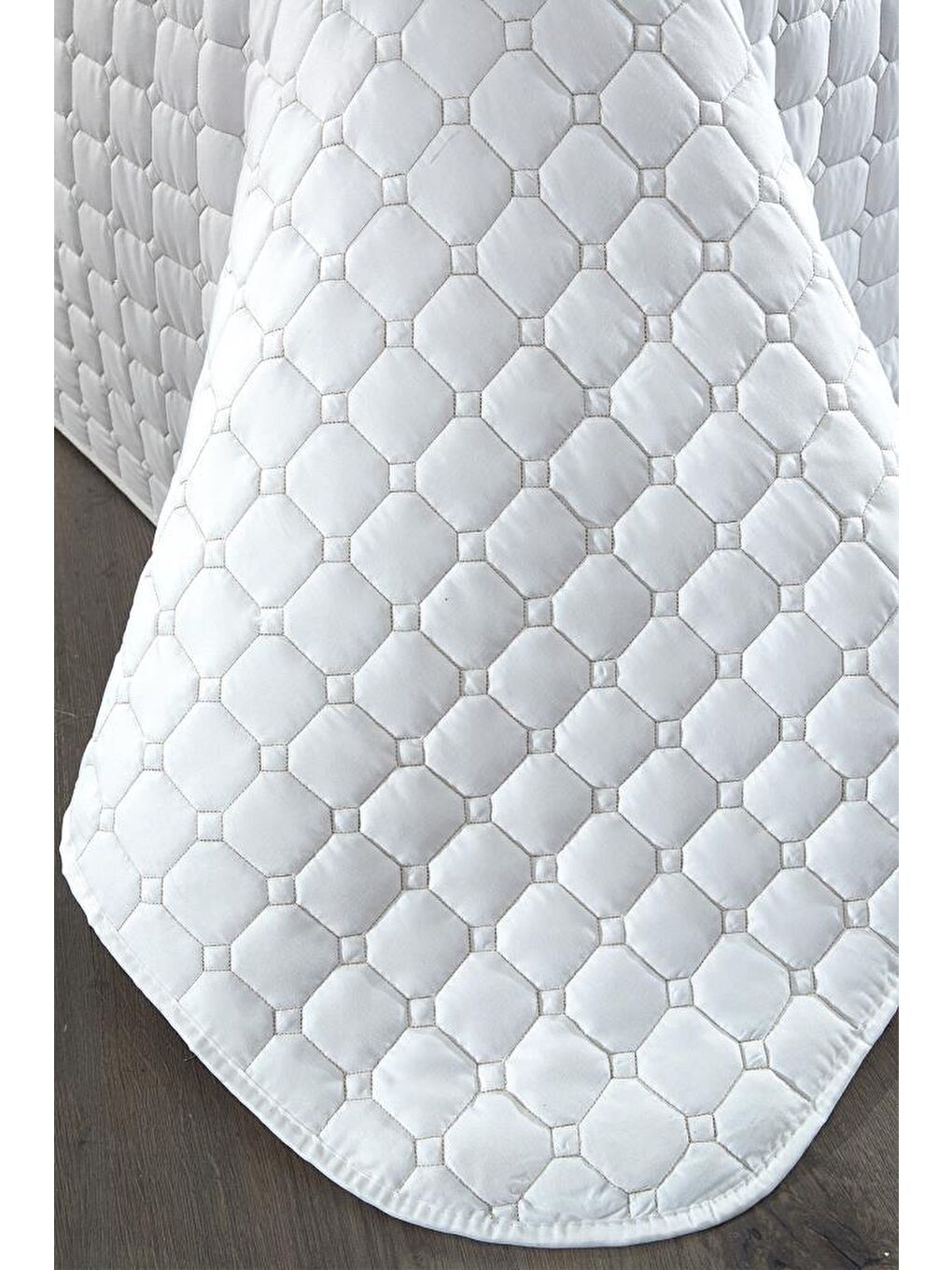 Ekru Estiva Tek Kişilik Yatak Örtüsü Krem-5