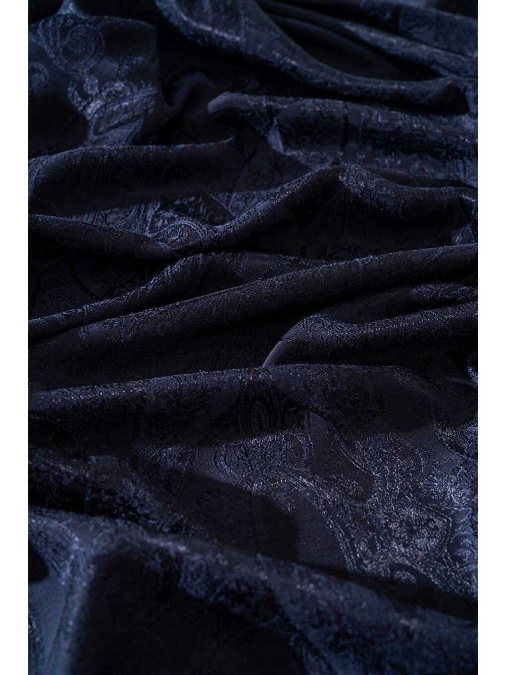 Lacivert Kadın Pirsus Modal Floş Şal-1