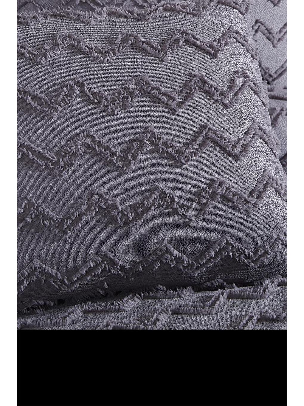 Lumpa 2 Parça Tek Kişilik Pike Takımı Antrasit-4