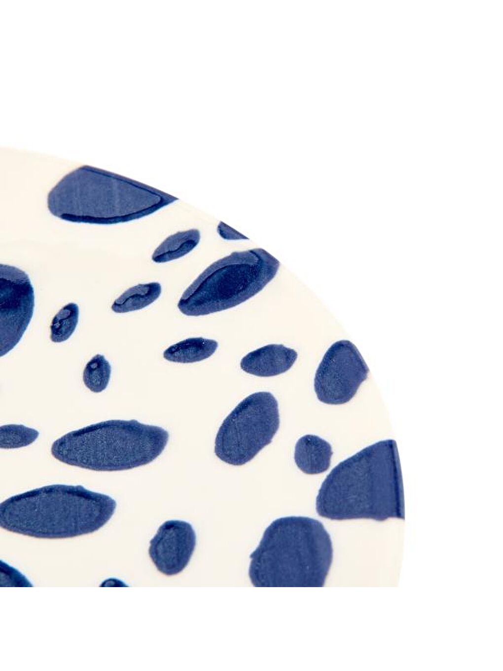 Lido Puantiyeli Servis Tabağı - Mavi - 25 cm-2