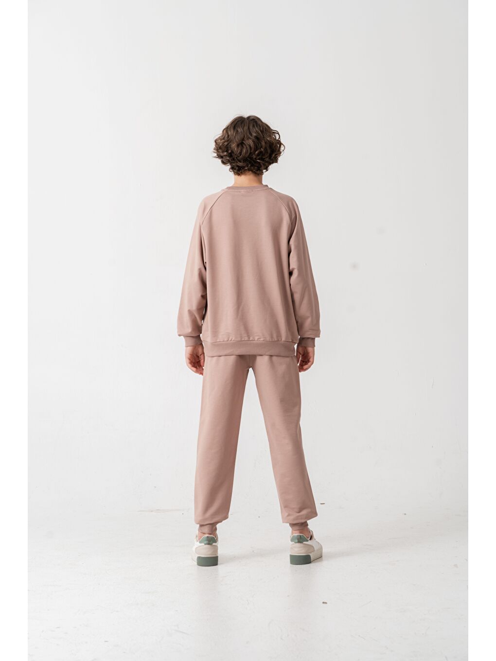 Bej 1984 Champ Aplike Nakışlı Baskılı Erkek Çocuk Alt Üst Eşofman Takımı-4