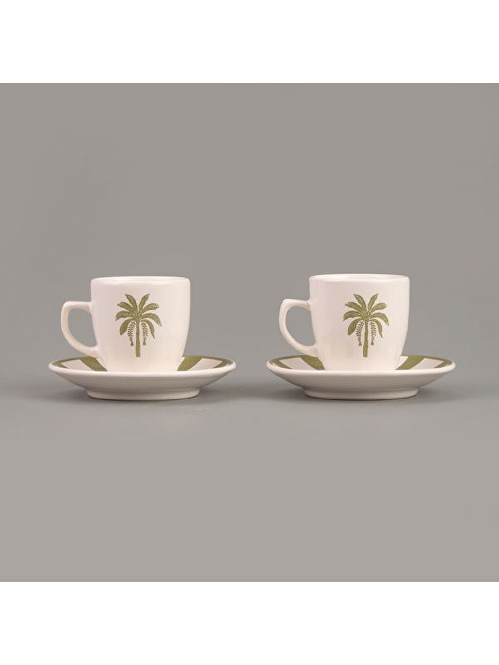 Karışık Kitchen Palm 4 Parça Kahve Fincanı Takımı - Renkli - 90 ml