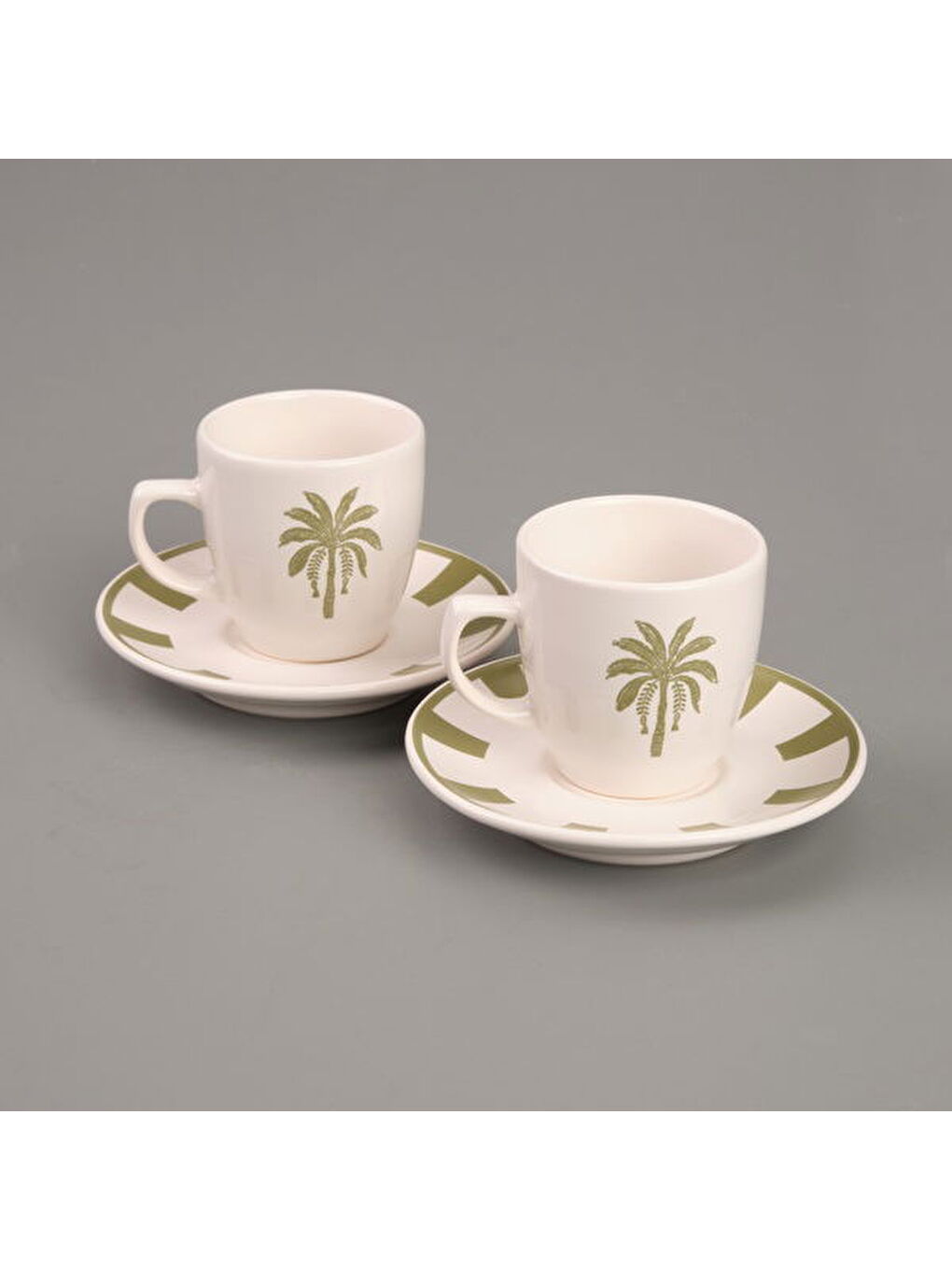 Karışık Kitchen Palm 4 Parça Kahve Fincanı Takımı - Renkli - 90 ml-3