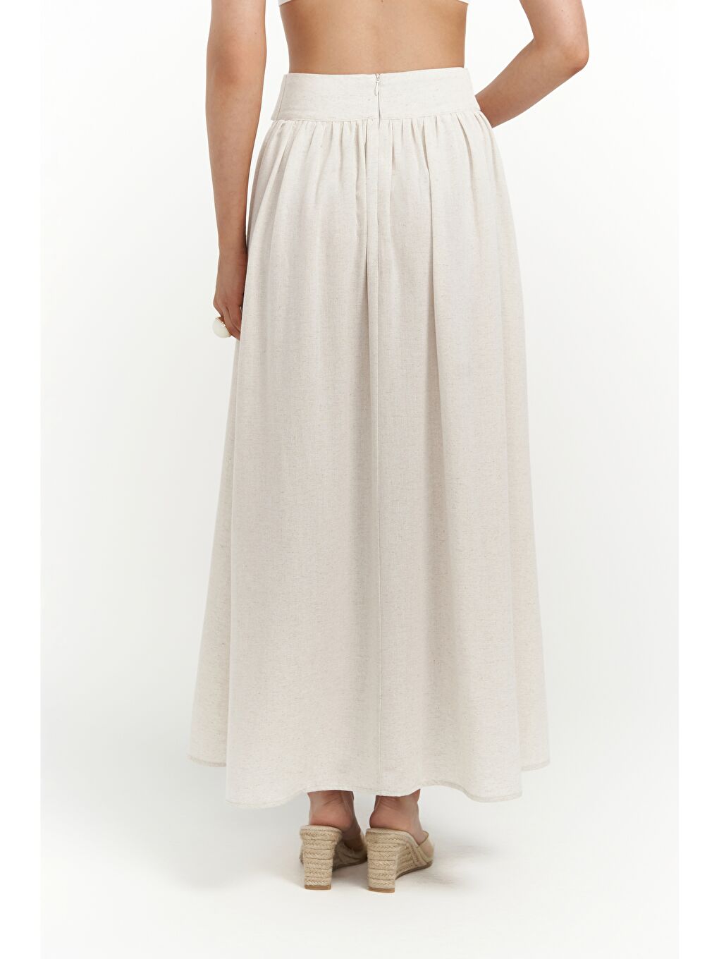 Ambra Bej Gömlek Etek Takım-5