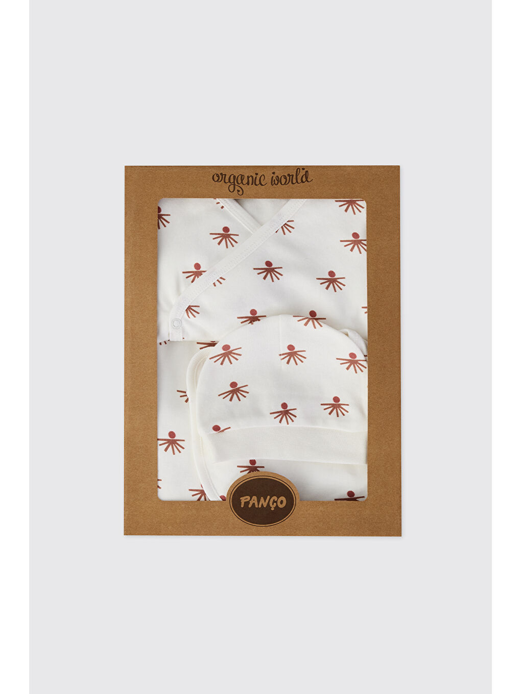 Ekru Yenidoğan Ahtapot Desenli 5'li Hastane Çıkışı-7