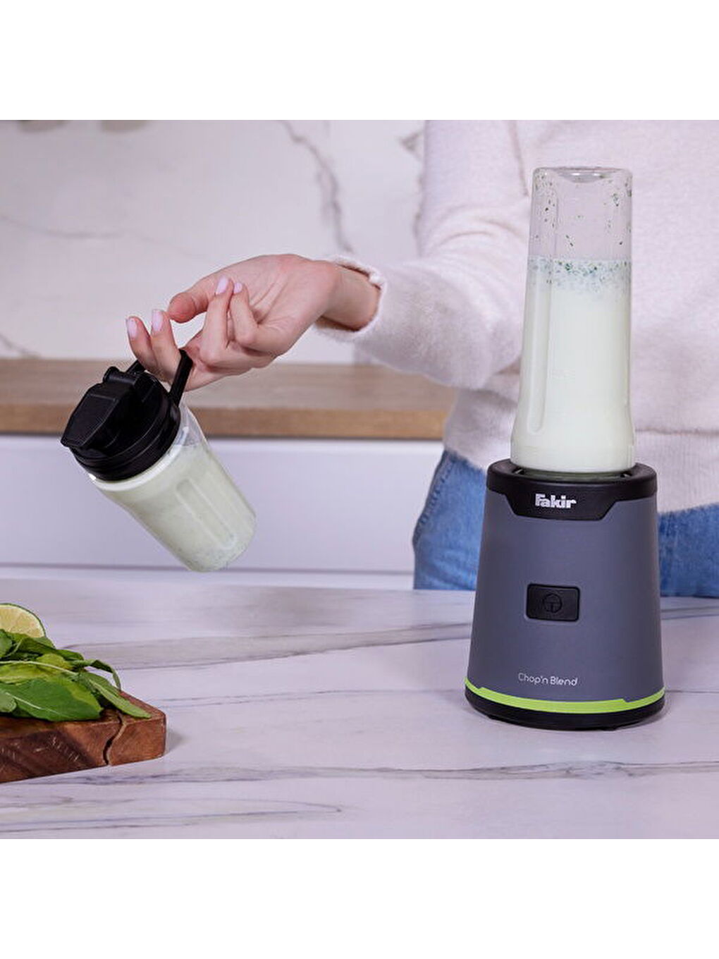 Chop'n Blend Smoothie Blender - Yeşil - 350 Watt-1