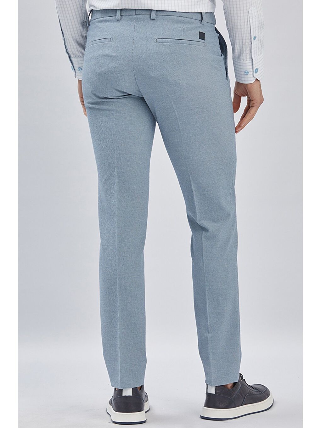 Mavi Esnek Lastikli Yandan Cepli Casual Slim Fit Ayarlanabilir Kemer Pantolon 1003240162-4