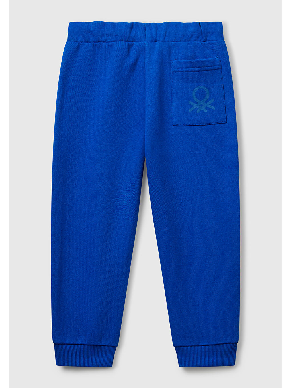 Erkek Çocuk Saks Mavisi Arka Cebi Logo Eşofman Altı-1