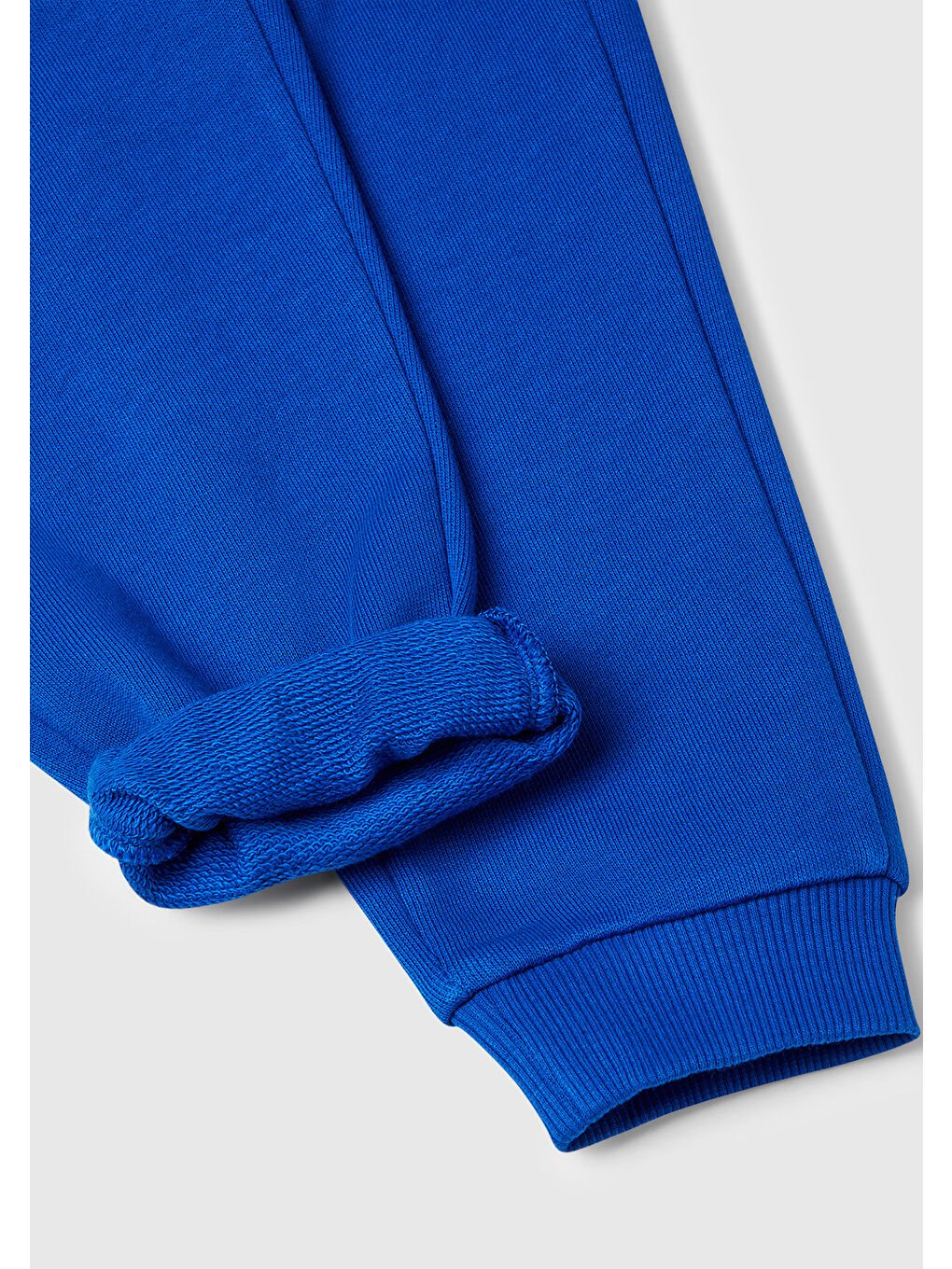 Erkek Çocuk Saks Mavisi Arka Cebi Logo Eşofman Altı-2