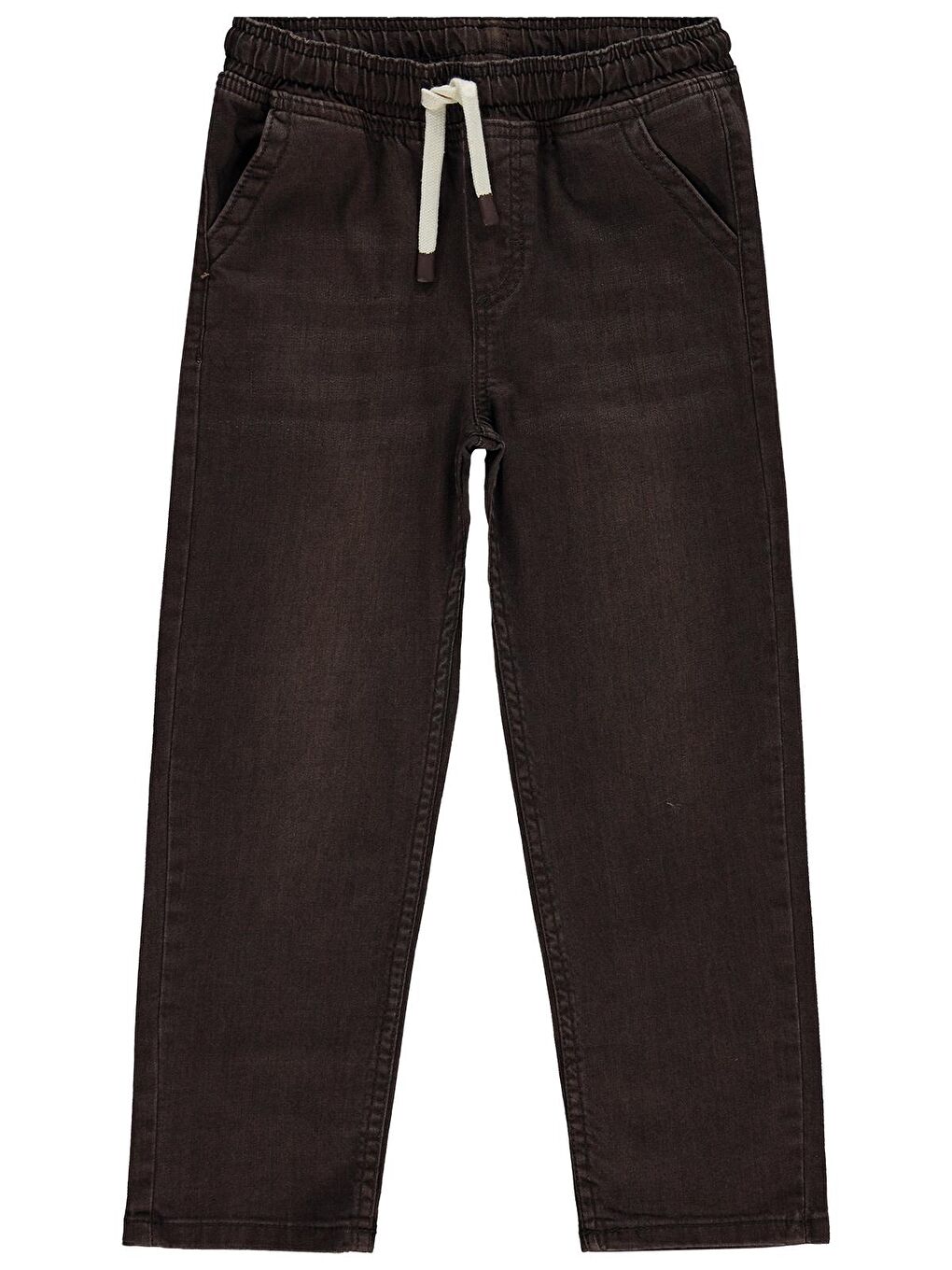 Kahverengi Boys Bağcıklı Basic 10-13 Yaş Pantolon - Kahve 13-14 Yaş