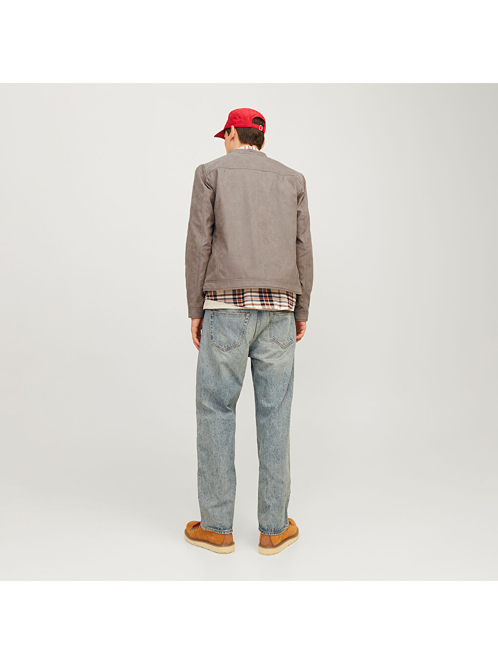 Dylan Clean Erkek Kahverengi Bisiklet Yaka Ceket-2