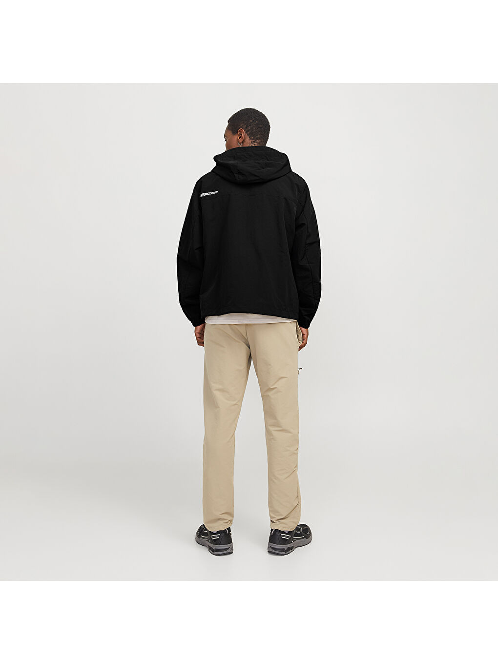 Union Erkek Siyah Kapüşonlu Ceket-2