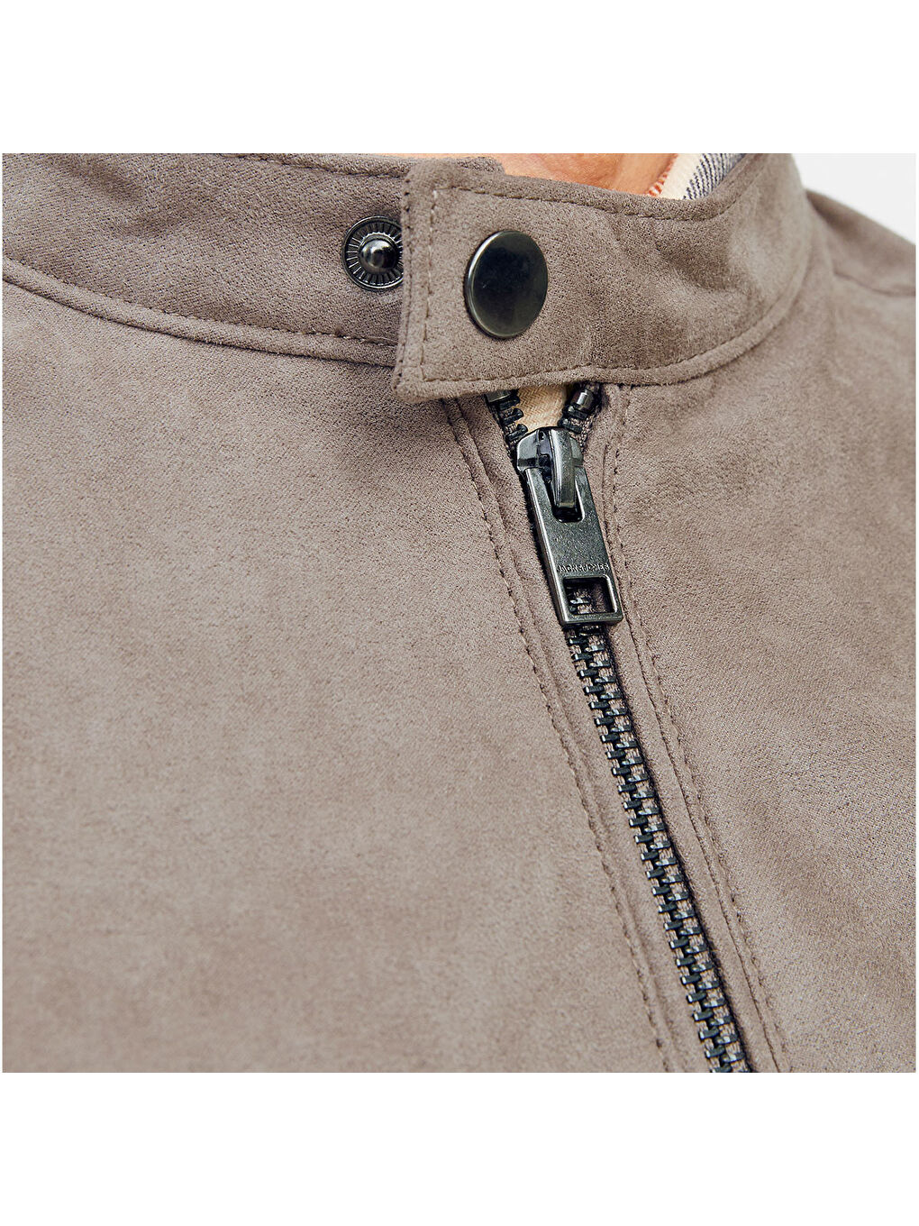 Dylan Clean Erkek Kahverengi Bisiklet Yaka Ceket-3