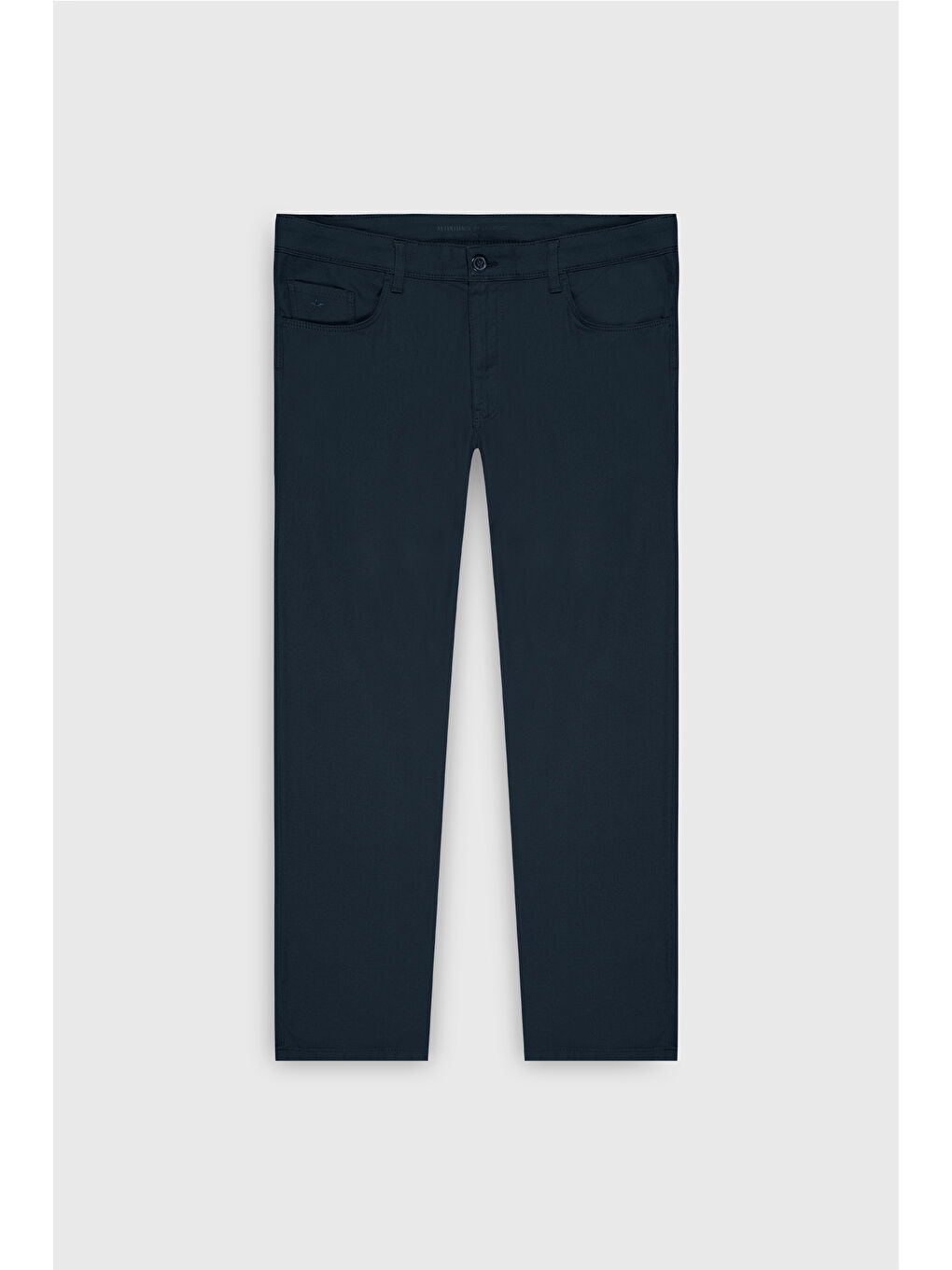 Erkek İndigo Comfort Fit Rahat Kesim Pamuklu Armürlü 5 Cep Greensboro Pantolon