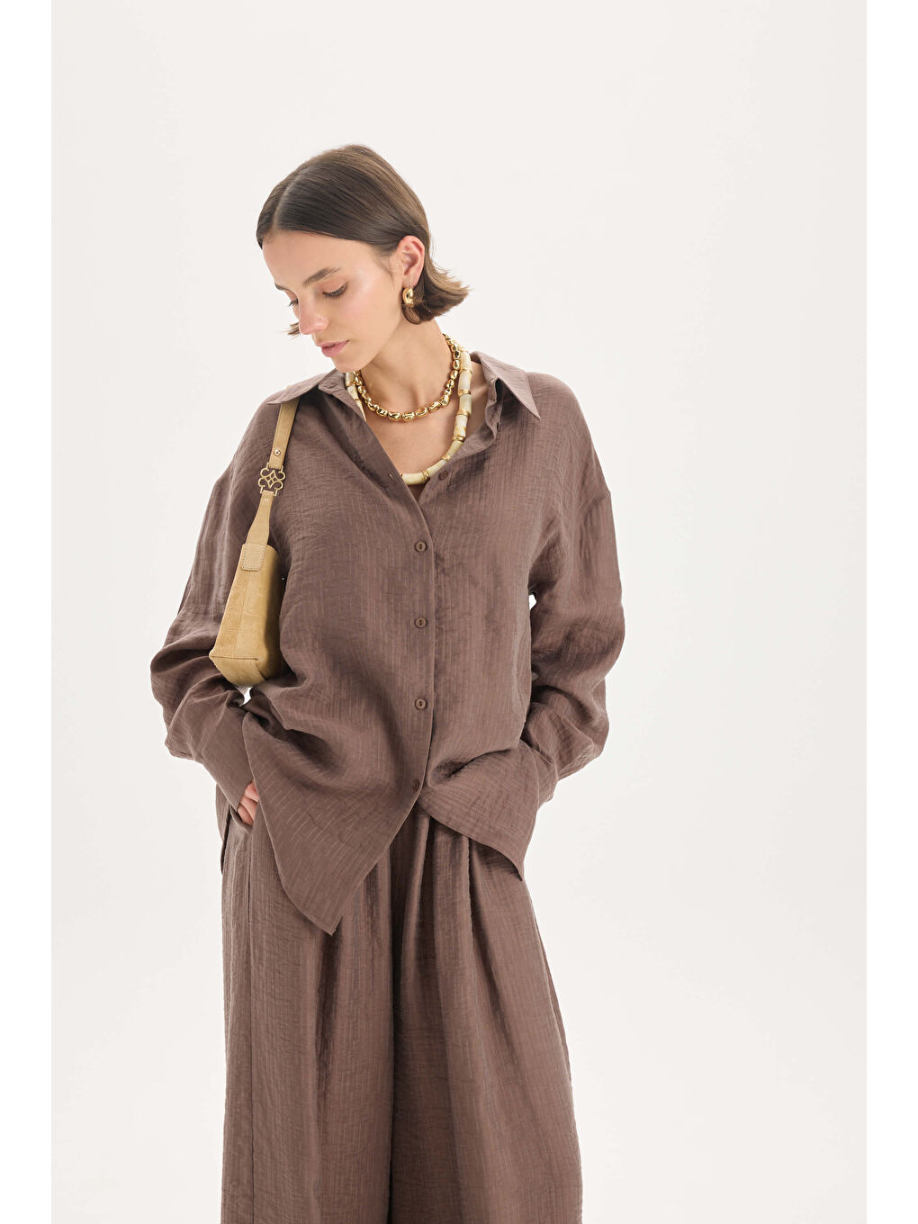 Kahverengi Hunter Rahat Kalıp Kahve Pantolon-5