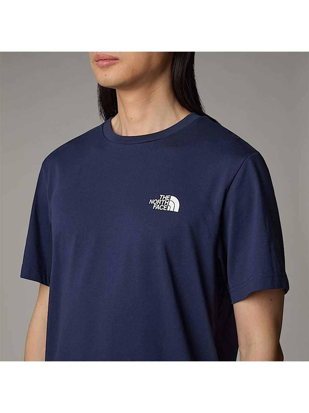 Simple Dome Erkek Lacivert Yuvarlak Yaka Spor Tişört-2